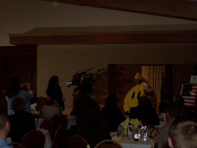 VP Doug Medley doing the usual dance at the 2006-2007 Installation of Officers